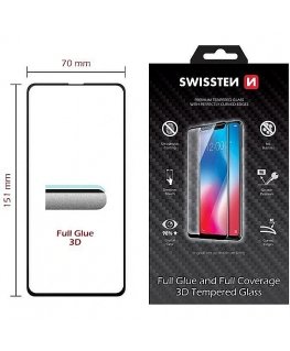 Swissten Ultra Durable Full glue / Full Face Tempered Glass Apple iPhone 14 Pro Max Black