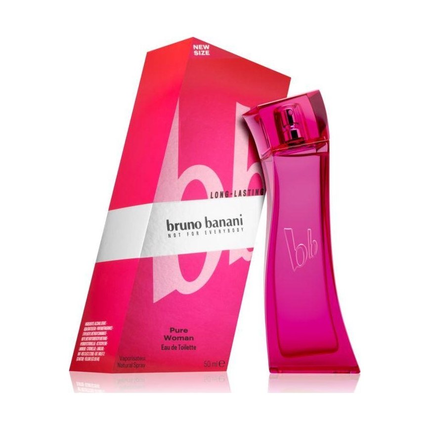 Bruno Banani Pure Woman EDT tualetinis vanduo moterims, 50 ml – 2