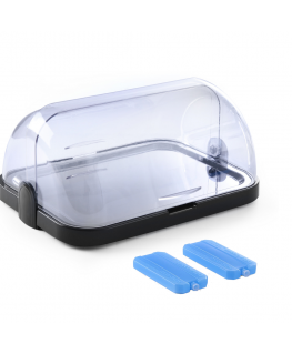 Refrigerated food display case with inserts 44x32x20.5cm - Hendi 871805