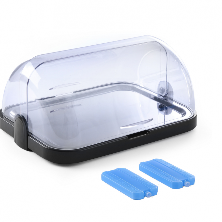Hendi Refrigerated food display case with