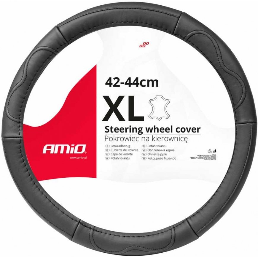 AMiO Leather car steering wheel cover