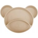 CANPOL BABIES Silicone plate with attachment BEAR, 51/401_bei