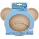 CANPOL BABIES Silicone plate with attachment BEAR, 51/401_bei