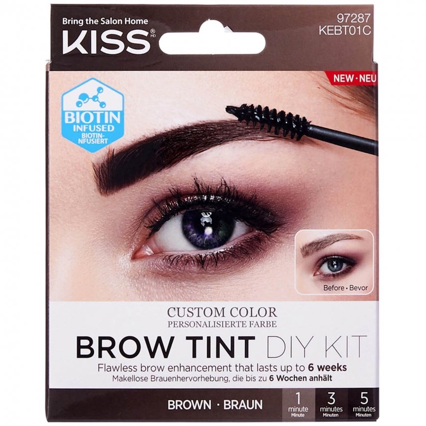 Kiss My Face Brow Tint Diy Kit - Eyebrow set 20 ml