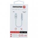 Swissten USB-C to Jack 3.5mm Audio Adapter for phones 15 cm Swissten USB-C to Jack 3.5mm Audio Adapter for phones 15 cm