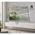 Bracket BARKAN BM343XLW 13-65" TV, 4 hinges, wall, extended, white