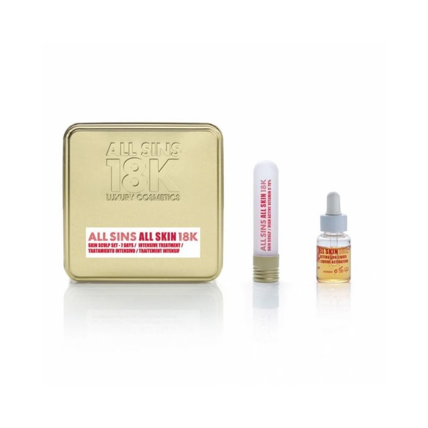 All Sins 18k All Skin Sculp 7 Day Intensive Treatment Kit, 2 pcs