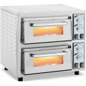 Electric oven Royal Catering Profesjonalny piec do pizzy dwukomorowy na 2 pizze śr. 35 cm 4400 W Electric oven Royal Catering Profesjonalny piec do pizzy dwukomorowy na 2 pizze śr. 35 cm 4400 W