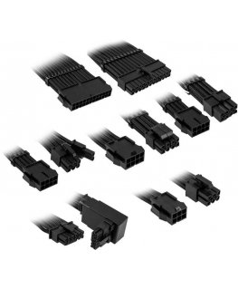 Kolink Core Pro Braided Cable Extension Kit 12V-2x6 Typ 2 - Jet Juodas