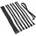 Kolink Core Pro Braided Cable Extension Kit 12V-2x6 Typ 2 - Jet Juodas Kolink Core Pro Braided Cable Extension Kit 12V-2x6 Typ 2 - Jet Juodas