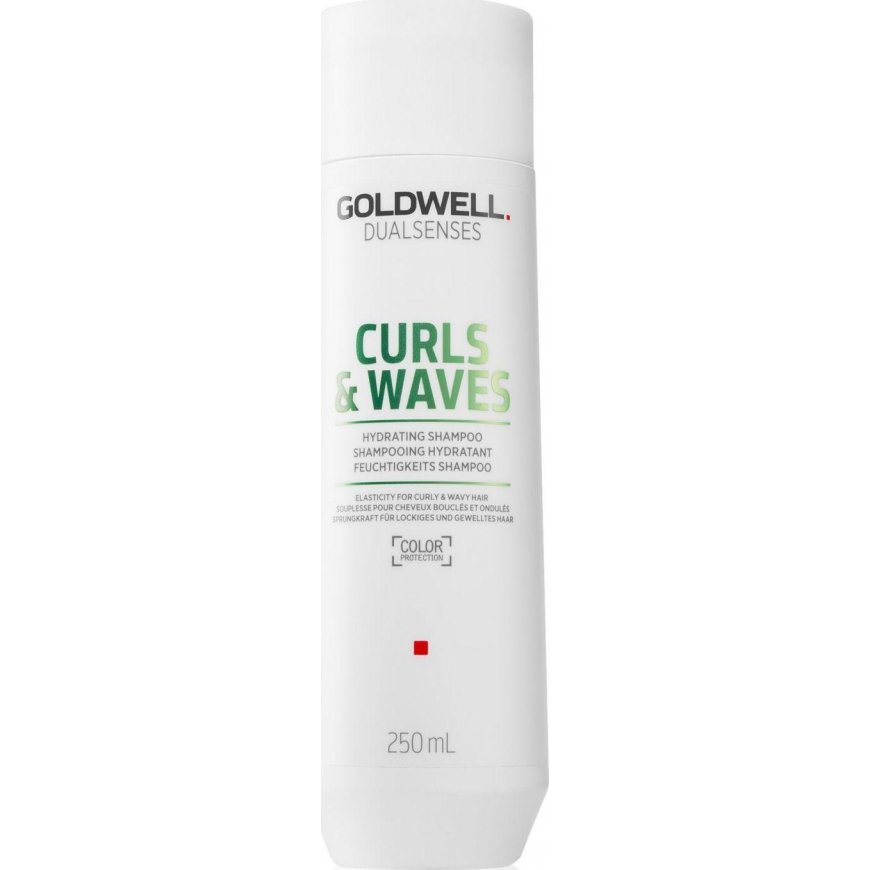 Drėkinantis garbanotų plaukų šampūnas Goldwell Curls & Waves Hydrating Šampūnas 250ml