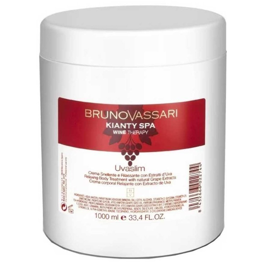 Bruno Vassari Bruno Vassari, Kianty SPA, grapes, antioxidant, body cream, 1000 ml for women