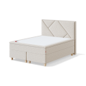Sleepwell RED CONTINENTAL CONTINENTAL BED / 160x50x200 / medium / MANGO Light Grey (18711)