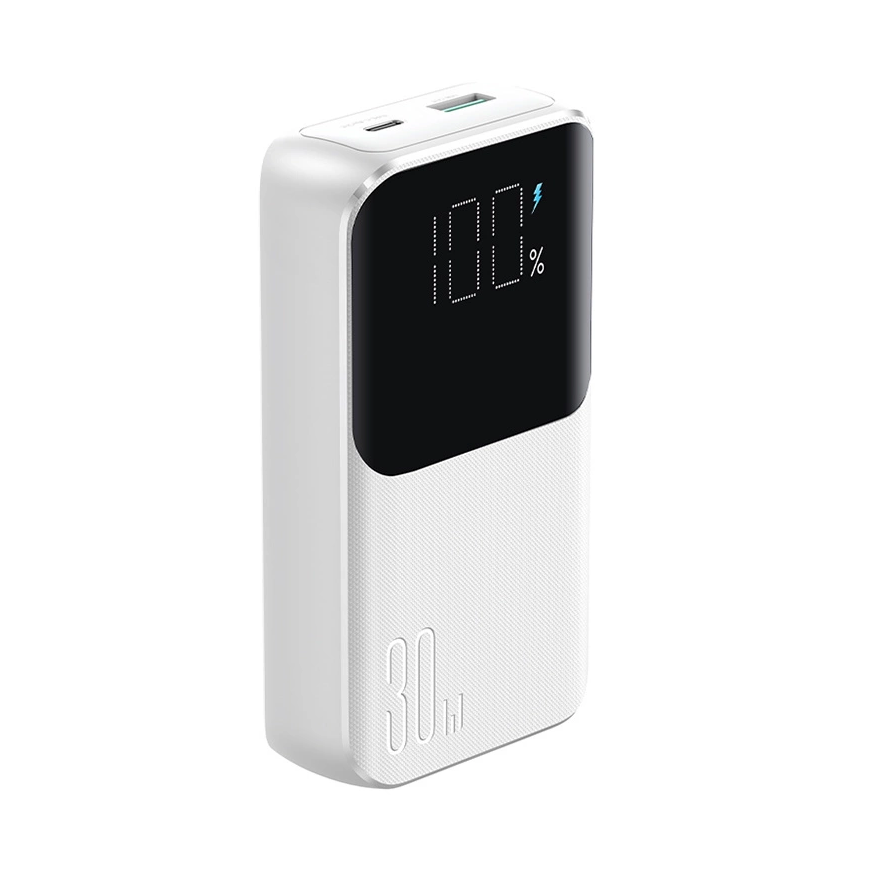 Mini maitinimo blokas su įmontuotais laidais Joyroom JR-PBC06 30W 10000mAh - baltas