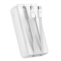 Mini power supply unit with built-in cables Joyroom JR-PBC06 30W 10000mAh - white Mini power supply unit with built-in cables Joyroom JR-PBC06 30W 10000mAh - white