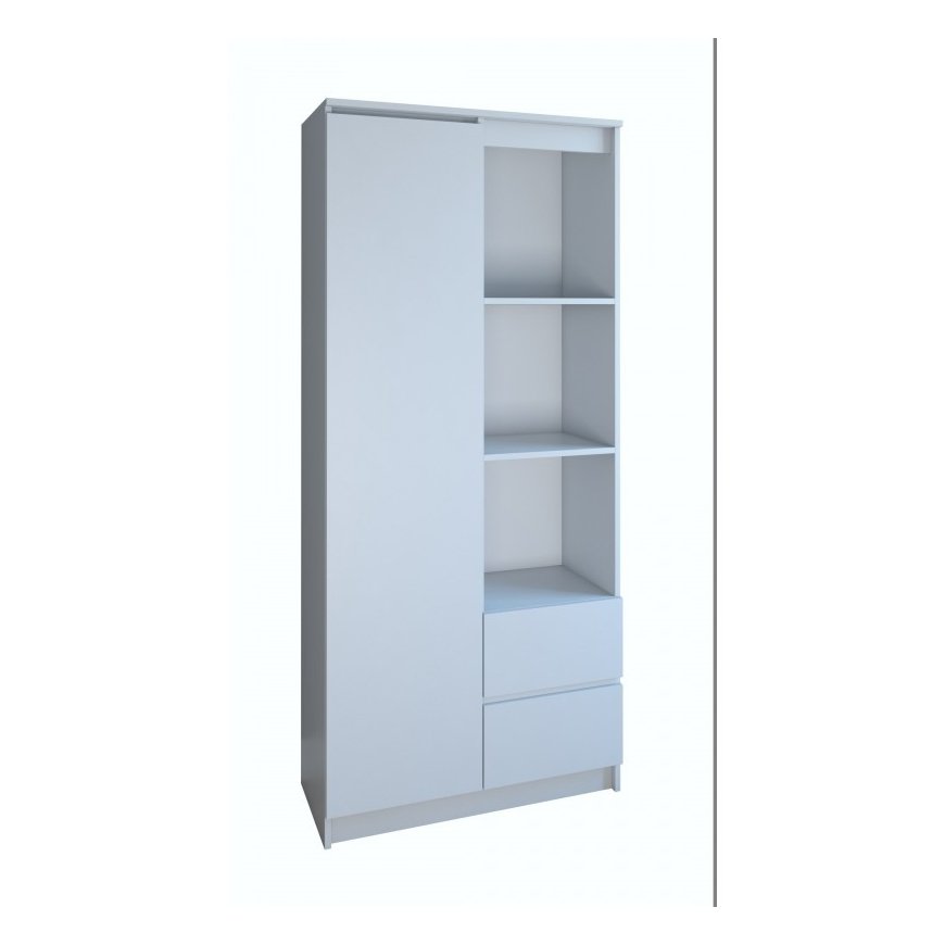 Topeshop RS-80 BILY BIEL biroja grāmatu