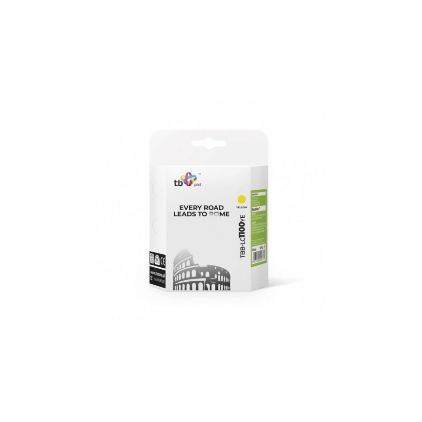 Ink TBB-LC1100YE (Brother LC980/1100) Yellow 100% new – 2