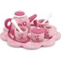 Children's wooden tableware set with tray Viga Children's wooden tableware set with tray Viga