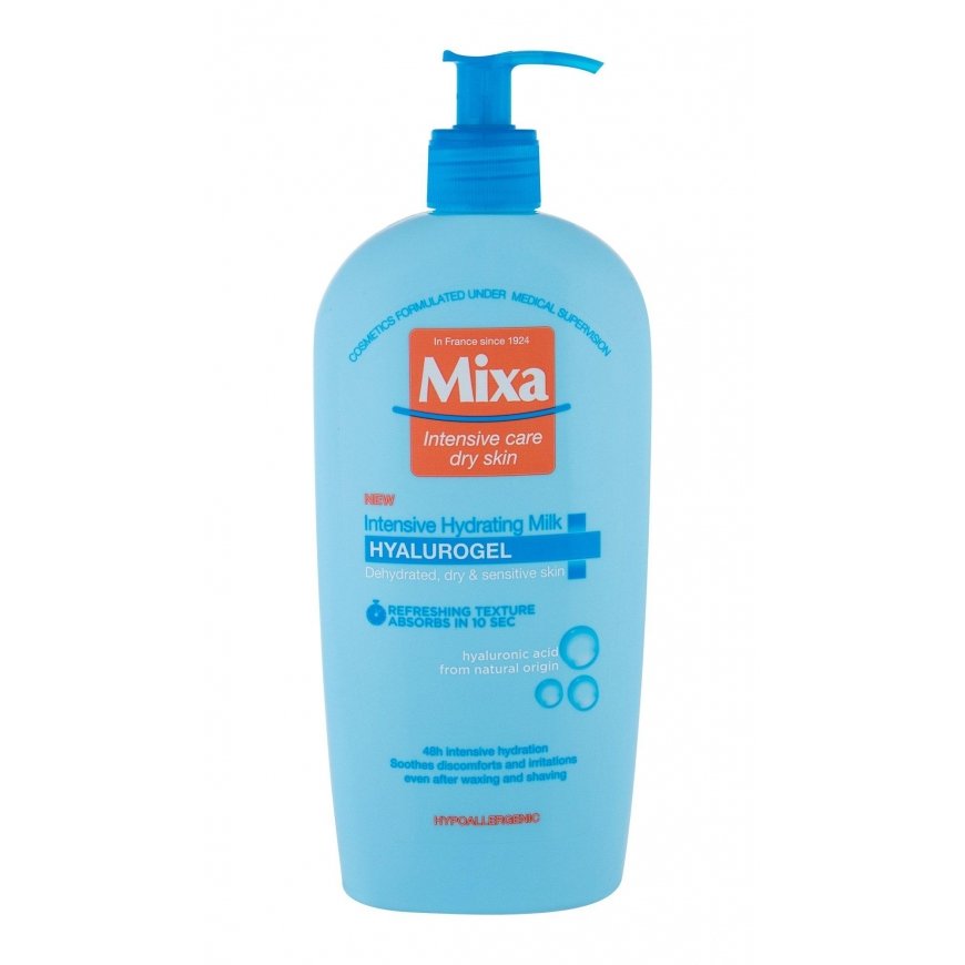 Mixa Hyaluronic Hydrate Losjonas kūnui moterims, 400 ml