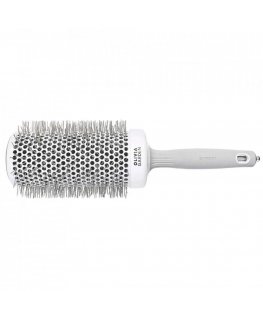 Olivia Garden Expert Blowout Speed Wavy Bristles plaukų džiovinimo ir formavimo šepetys baltas/pilkas 65 mm