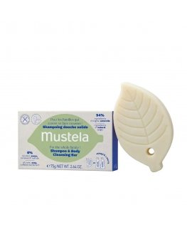 "Mustela" organic "Mustela" solid shower shampoo 75g