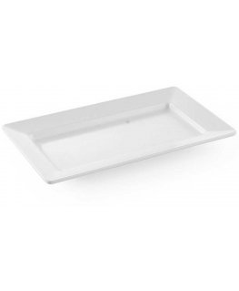 Półmisek with melamine rectangular 36x20.5cm height 3.8cm white - Hendi 561508