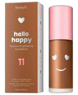 Benefit Benefit, Hello Happy, Brightening, Liquid Foundation, 11, Dark Neutral, SPF 15, 30 ml for women