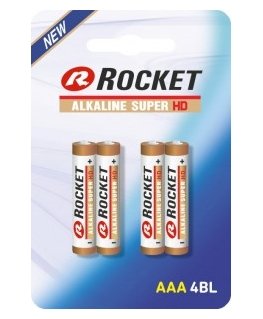 ROCKET LR03 - 4/BL HD Vienreizējas lietošanas baterija AAA Sārmaina akumulatoru baterija