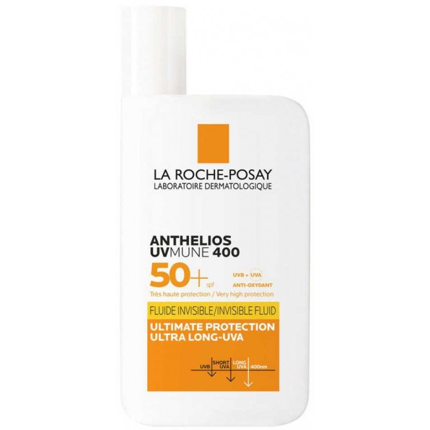 La Roche-Posay Anthelios UVMUNE 400 Invisible Fluid SPF 50+ apsauginis kremas nuo saulės jautriai odai, 50 ml – 3