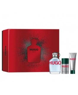 Hugo Boss HUGO Man rinkinys vyrams (EDT, 125 ml + dezodorantas, 75 ml + dušo gelis, 50 ml)