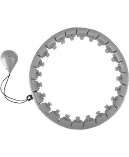HULA HOP WITH MASSAGER AND WEIGHT GRAY ENERO FIT