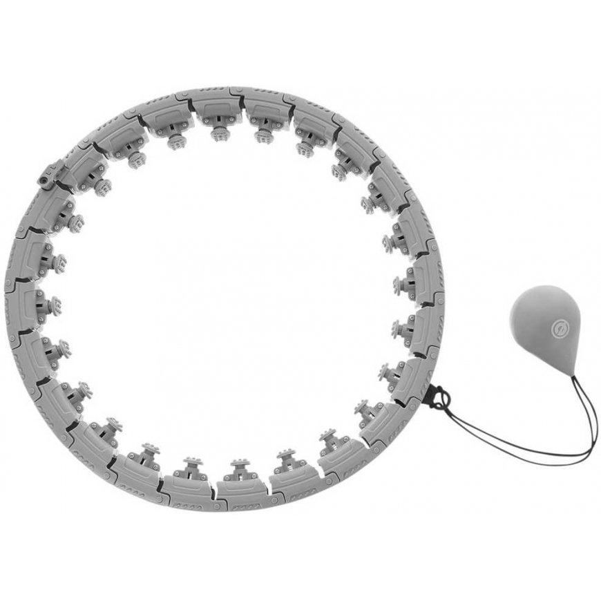 HULA HOP WITH MASSAGER AND WEIGHT GRAY ENERO FIT – 5