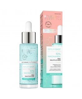 Eveline Cosmetics Serumas Shot gydymas nuo netobulumų 10% niacinamidas 30ml