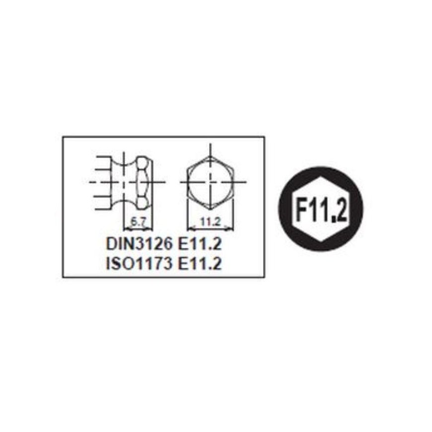 impact adapter with lock, 1/2" square to 7/16" hex, KOKEN [14142-F11.2] – 2