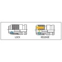 impact adapter with lock, 1/2" square to 7/16" hex, KOKEN [14142-F11.2]