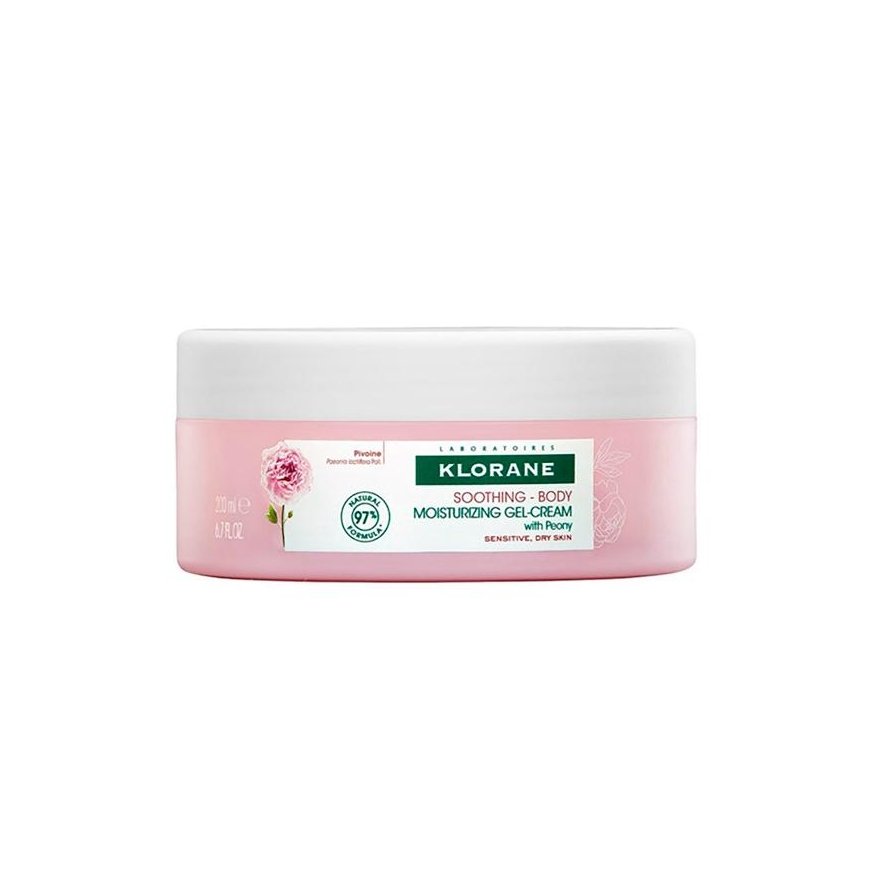 Klorane Peony Moisturising Gel-Kreminis 200ml