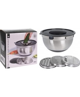 Excellent Houseware Bowl with grater 26xh:14cm