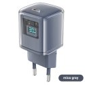 Acefast A53 PD 30W GaN USB-C charger with display - gray Acefast A53 PD 30W GaN USB-C charger with display - gray