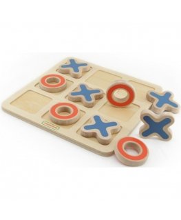 Masterkidz Wooden game, tic-tac-toe