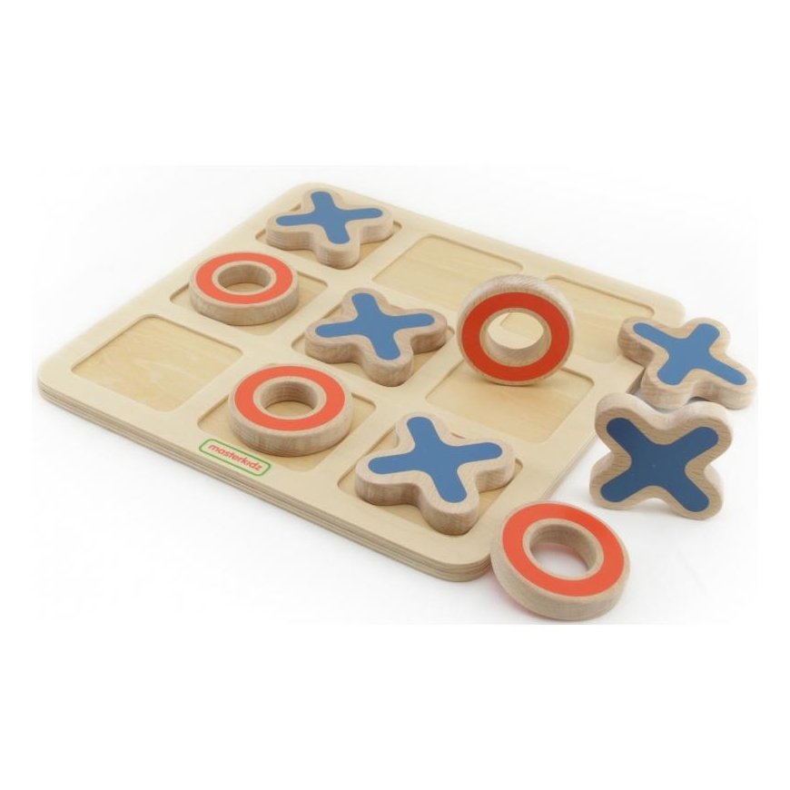 Masterkidz Wooden game, tic-tac-toe