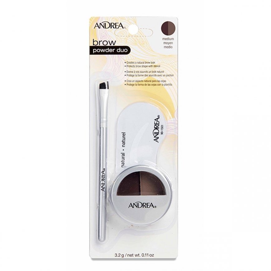 Eurostil Brows Andrea Powder Duo Medium Brown 1un