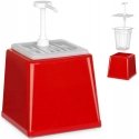 Ketchup sauce dispenser with pump 2.5l red - Hendi 203521 Ketchup sauce dispenser with pump 2.5l red - Hendi 203521