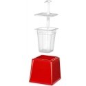 Ketchup sauce dispenser with pump 2.5l red - Hendi 203521 Ketchup sauce dispenser with pump 2.5l red - Hendi 203521