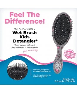 Wet Brush Wet Wet Kids Detangler Hair Leopard