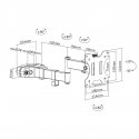 Maclean LCD monitori lauakinnitus, VESA 75x75 ja 100x100, 17-32" 9kg, MC-751N