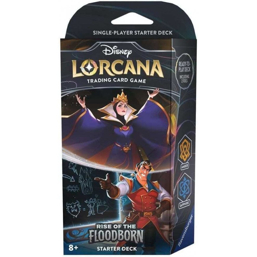 Ravensburger Disney Lorcana - Rise of the Floodborn Starter Deck - Amber & Sapphire