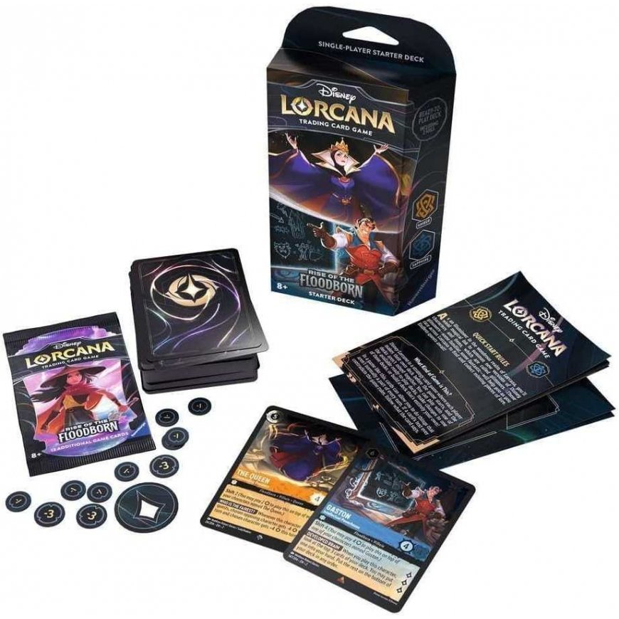 Ravensburger Disney Lorcana - Rise of the Floodborn Starter Deck - Amber & Sapphire – 2