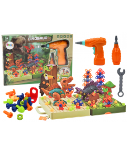 Lean 3D Construction Puzzle Blocks DIY Dinosaurs Disassembly Drill