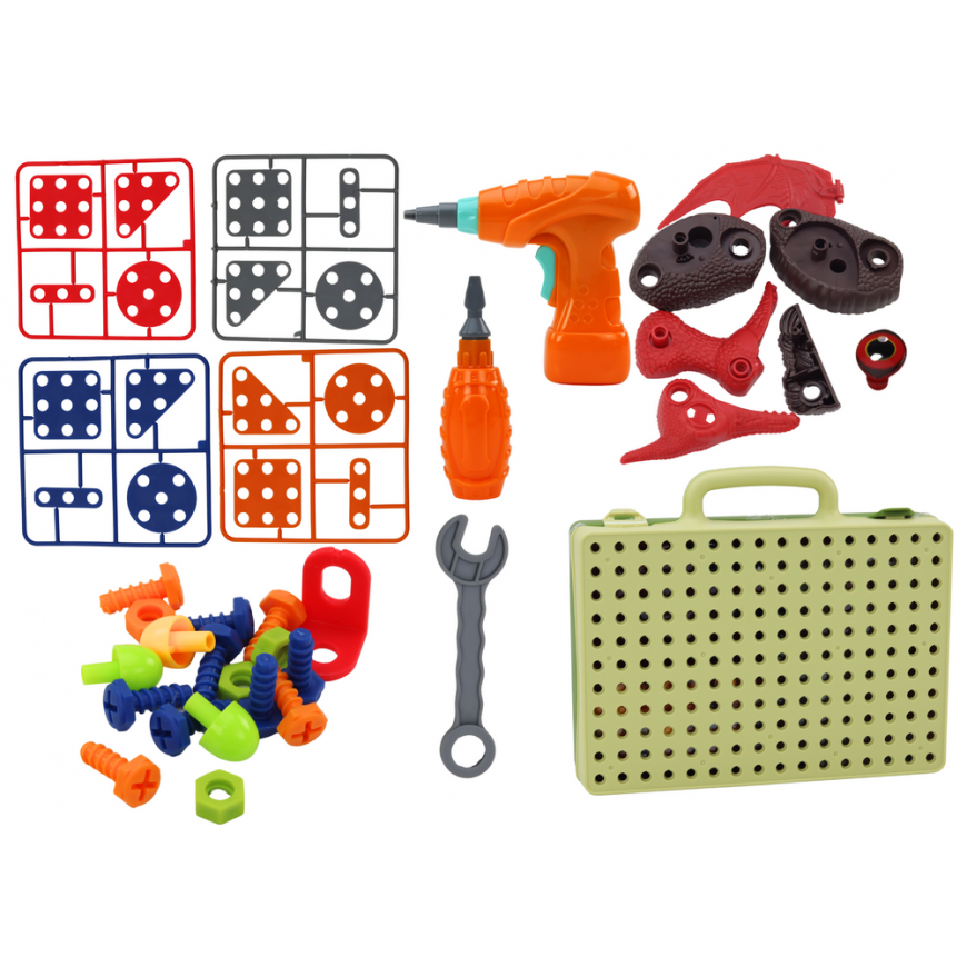 Lean 3D Construction Puzzle Blocks DIY Dinosaurs Disassembly Drill – 3