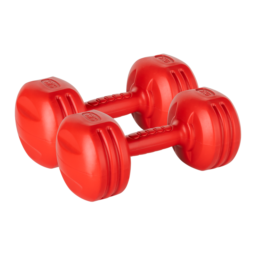 Bituminous dumbbells 2x3kg, REBEL ACTIVE